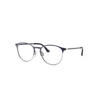 Ray-Ban Eyeglasses Unisex Rb6375 Optics - Gunmetal Frame Clear Lenses Polarized 53-18