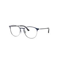 Ray-Ban Eyeglasses Unisex Rb6375 Optics - Gunmetal Frame Clear Lenses Polarized 51-18