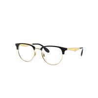 Ray-Ban Eyeglasses Unisex Rb6396 Optics - Gold Frame Clear Lenses Polarized 53-19
