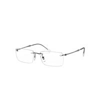 Ray-Ban Eyeglasses Unisex Rb8755 Optics - Gunmetal Frame Clear Lenses Polarized 56-17