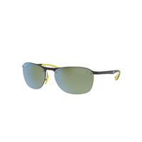 Ray-Ban Sunglasses Man Rb4302m Scuderia Ferrari Collection - Grey Frame Silver Lenses Polarized 62-16