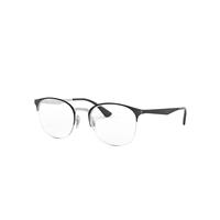 Ray-Ban Eyeglasses Unisex Rb6422 Optics - Black Frame Clear Lenses Polarized 49-19