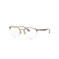 Ray-Ban Eyeglasses Unisex Rb6422 Optics - Light Brown Frame Clear Lenses Polarized 49-19