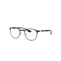 Ray-Ban Eyeglasses Unisex Rb6355 Optics - Gold Frame Clear Lenses Polarized 50-20
