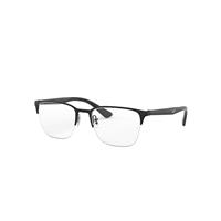 Ray-Ban Eyeglasses Unisex Rb6428 Optics - Black Frame Clear Lenses Polarized 52-19