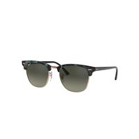 Ray-Ban Sunglasses Unisex Clubmaster Fleck - Grey Green Frame Grey Lenses 49-21
