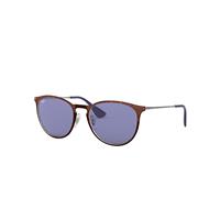 Ray-Ban Sunglasses Woman Erika Metal - Silver Frame Violet Lenses 54-19