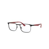 Ray-Ban Eyeglasses Unisex Rb6363 Optics - Black Frame Clear Lenses Polarized 54-18