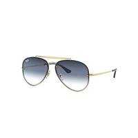 Ray-Ban Sunglasses Unisex Blaze Aviator - Gold Frame Blue Lenses 61-13