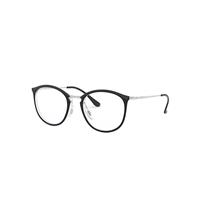 Ray-Ban Eyeglasses Woman Rb7140 Optics - Silver Frame Clear Lenses 49-20