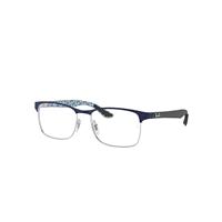 Ray-Ban Eyeglasses Unisex Rb8416 Optics - Black Frame Clear Lenses Polarized 53-17
