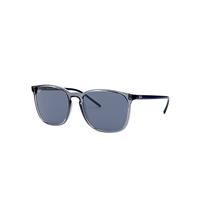 Ray-Ban Sunglasses Unisex Rb4387 - Transparent Blue Frame Blue Lenses 56-18