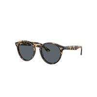 Ray-Ban Sunglasses Unisex Larry X The Ones - Yellow Havana Frame Blue Lenses 49-21