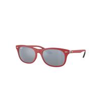 Ray-Ban Sunglasses Unisex Rb4607m Scuderia Ferrari Collection - Red Frame Green Lenses 55-17