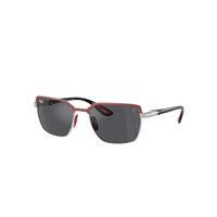 Ray-Ban Sunglasses Unisex Rb3743m Scuderia Ferrari Collection - Black Frame Grey Lenses 58-19