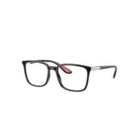 Ray-Ban Eyeglasses Unisex Rb7240m Optics Scuderia Ferrari Collection - Black Frame Clear Lenses Polarized 54-18