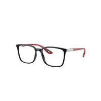 Ray-Ban Eyeglasses Unisex Rb7240m Optics Scuderia Ferrari Collection - Red Frame Clear Lenses Polarized 54-18