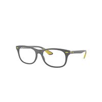 Ray-Ban Eyeglasses Unisex Rb7307m Optics Scuderia Ferrari Collection - Grey Frame Clear Lenses Polarized 52-17