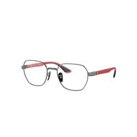 Ray-Ban Eyeglasses Unisex Rb6594m Optics Scuderia Ferrari Collection - Red Frame Clear Lenses Polarized 54-20