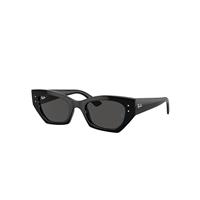Ray-Ban Sunglasses Unisex Zena Bio-based - Black Frame Grey Lenses 49-22
