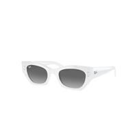 Ray-Ban Sunglasses Unisex Zena Bio-based - White Snow Frame Grey Lenses 49-22