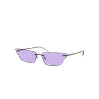 Ray-Ban Sunglasses Unisex Anh Bio-based - Gunmetal Frame Violet Lenses 63-15