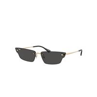 Ray-Ban Sunglasses Unisex Anh Bio-based - Light Gold Frame Grey Lenses 63-15