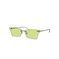 Ray-Ban Sunglasses Unisex Xime Bio-based - Gunmetal Frame Green Lenses 64-15