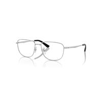 Ray-Ban Eyeglasses Unisex Rb6523d Optics - Silver Frame Clear Lenses Polarized 56-17