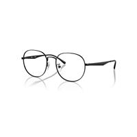 Ray-Ban Eyeglasses Unisex Rb6517d Optics - Black Frame Clear Lenses Polarized 55-19