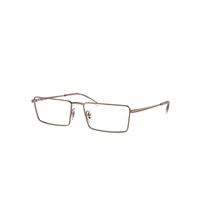 Ray-Ban Eyeglasses Unisex Emy Optics - Copper Frame Clear Lenses Polarized 56-17