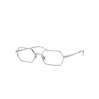 Ray-Ban Eyeglasses Unisex Yevi Optics - Silver Frame Clear Lenses Polarized 56-18