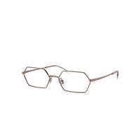 Ray-Ban Eyeglasses Unisex Yevi Optics - Copper Frame Clear Lenses Polarized 56-18