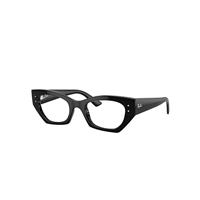 Ray-Ban Eyeglasses Unisex Zena Optics Bio-based - Black Frame Clear Lenses Polarized 52-22