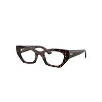 Ray-Ban Eyeglasses Unisex Zena Optics Bio-based - Havana Frame Clear Lenses Polarized 52-22