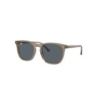 Ray-Ban Sunglasses Unisex Rb2210 - Transparent Brown Frame Blue Lenses 53-21