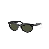 Ray-Ban Sunglasses Unisex Wayfarer Oval - Black Frame Green Lenses 50-22