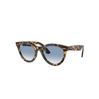 Ray-Ban Sunglasses Unisex Wayfarer Way - Yellow Havana Frame Blue Lenses 54-21