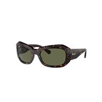 Ray-Ban Sunglasses Unisex Beate - Havana Frame Green Lenses Polarized 56-20
