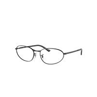 Ray-Ban Eyeglasses Unisex Rb3734v Optics - Black Frame Clear Lenses Polarized 56-18