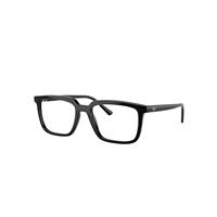 Ray-Ban Eyeglasses Unisex Alain Optics - Black Frame Clear Lenses Polarized 52-18