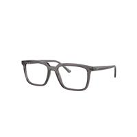 Ray-Ban Eyeglasses Unisex Alain Optics - Opal Dark Grey Frame Clear Lenses Polarized 54-18