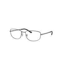 Ray-Ban Eyeglasses Unisex Rb3732v Optics - Gunmetal Frame Clear Lenses Polarized 56-18