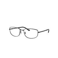 Ray-Ban Eyeglasses Unisex Rb3732v Optics - Black Frame Clear Lenses Polarized 56-18