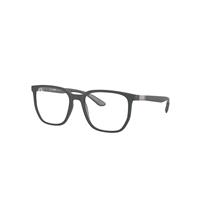 Ray-Ban Eyeglasses Unisex Rb7235 Optics - Sand Grey Frame Clear Lenses Polarized 53-19