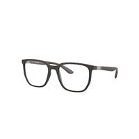 Ray-Ban Eyeglasses Unisex Rb7235 Optics - Sand Brown Frame Clear Lenses Polarized 55-19
