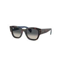 Ray-Ban Sunglasses Unisex Jorge - Havana Grey On Gradient Blue Frame Grey Lenses 52-20