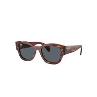 Ray-Ban Sunglasses Unisex Jorge - Striped Havana Frame Blue Lenses 52-20