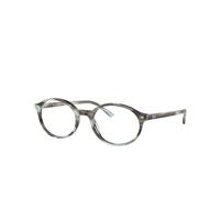 Ray-Ban Eyeglasses Unisex German Optics - Striped Green Frame Clear Lenses Polarized 51-20