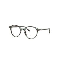 Ray-Ban Eyeglasses Unisex Bernard Optics - Striped Green Frame Clear Lenses Polarized 51-21